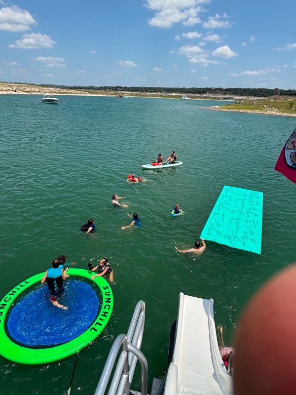 Group corporate boat rental on Lake Travis - Keep Austin Wet