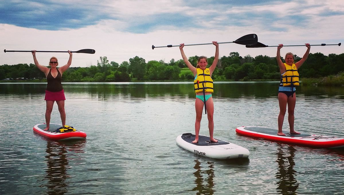 Stand Up Paddle Boarding on Lake Austin