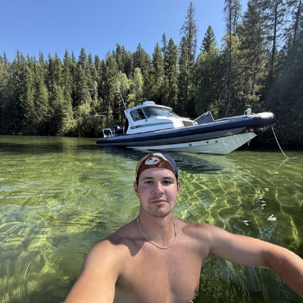 Captain Dominic, Keep Austin Wet boat captain on Lake Travis