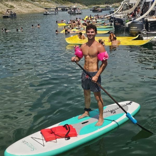 Captain Tyler "Kool", Keep Austin Wet wakesurf instructor on Lake Travis